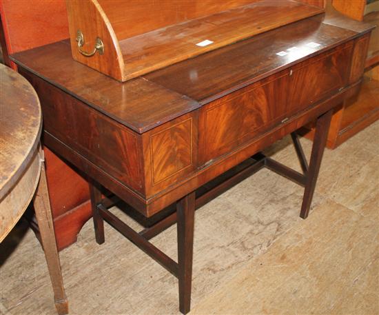 George III mahogany sideboard (converted from a spinet)(-)